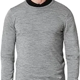 van heusen Men Athleisure Crew Neck Sweater - 100% Merino Wool - Full Sleeve, Ultra Soft-picture-42