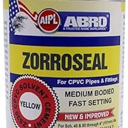 ABRO ZS30C-100 ZORROSEAL Solvent Cement for CPVC Pipes & Fittings Fast Setting Liquid Adhesive for Plumbing & Sewage Systems (100ml)-image-18