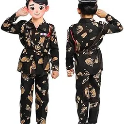 YUPPIN Kids Military Costume for Boys & Girls, Army Soldier Uniform, Large Size, Cosplay Dress Up-picture-32