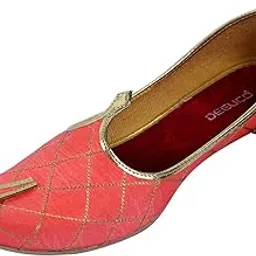 deeuco Men's Ethnic Pink Wedding and Sherwani Jutti,Mojari-picture-53