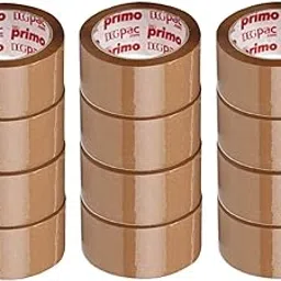 DCGPAC Brown Cello Tape, 42 Micron Self Adhesive BOPP Packing Tapes For Secure Packaging and Shipping 3in x 100 m (Pack of 12)-picture-28