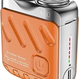 CALMORA Luggage Shaving Razor Electric, Mini Shavers, Portable Electric- Razors for Men, Pocket Size Waterproof Shavors, Rechargeable Cordless Rotary Shavers for Home, Office, Car, Gifts (Color May Vary)-picture-27