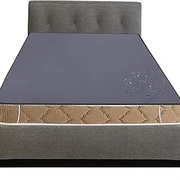 Stylista Waterproof Bedsheet/Mattress Protector Size WxL 36x72 inches Single Bed one Unit Polyester Grey-picture-33