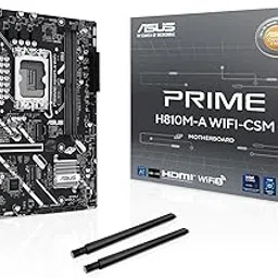 ASUS Prime H810M-A WiFi-CSM Intel® H810 LGA 1851 mATX Motherboard, 6+1+1+1 Discrete MOS, DDR5, PCIe 4.0, 2X M.2, Intel® 1Gb Ethernet, Wi-Fi 6, DisplayPort, HDMI™, USB 10Gbps, Front USB 5Gbps Type-C®-image-28