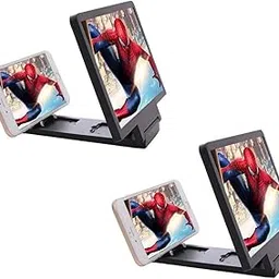TechKing Phone Screen Magnifier 3 D Movie Amplifier Adjustable Bracket Enlarge Stand Compatible with All Smartphones (Buy1 Get 1Free)-picture-69