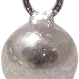 sahiba gems 10.50 mm Silver Full Round Solid Ball Pendant for Unisex ~ Use in Bracelet ya Locket ` for Astrological and Lal Kitab Remedy-picture-33