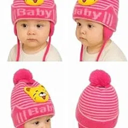 gsxmol Winter Hat Monkey Caps Baby, Fleece Lined Caps for Kids Scarf Earflap Hood Skull Caps for 0 Month to 2 Years Aged (0-3 Month) Multicolour-picture-52