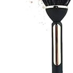Gleva Multipurpose Professional Powder & Blush Cheek Brush, Travel Cosmetic Brush Perfect for Cheek Forehead Jawline Nose Blending Flawless Highlighter Brush For Women's & Girls (Black) image 1
