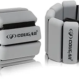 COUGAR Ankle Wrist Weight Pair with velcro felt straps, Adjustable & Sweat Resistant for Dance, Walking, Jogging, Gymnastics, Yoga, Exercise, Cardio, Free Size-image-0