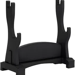 Sanchi Homes Dual Slot Stand for Mini Katana & Harry Potter Wands | Eco-Friendly Durable Bioplastic | Sword & Wand Display Rack (Black)-picture-25