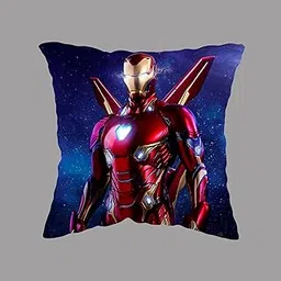 Iron Man Pillow for Kids Special GKIMC03, Multicolour, Pack of 1, 12x12 Inch-picture-15