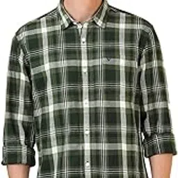 allen solly Men Cotton Checkered Regular Fit Shirt-picture-37