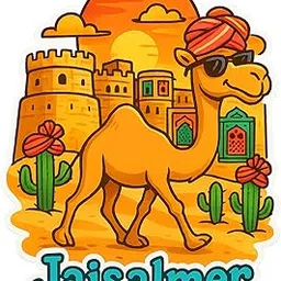 Hello Miniworld Jaisalmer Fridge Magnet – Print with Sparkle Effect Matte Lamination | 6mm MDF Backing & Round Magnet | Camel Desert Souvenir-image-26