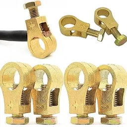 QDLZHIN Pure Copper Battery Connection Clip, Car Battery Terminal Connectors Kit, Battery Terminal Connector Clips, Negative and Positive Car Battery Cable Terminal, For Car, Van, Truck，Boat (2Pair)-picture-55