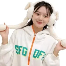 fio fashionio FashionIO® - Earmuffs Cute Plush Animal Ear Warmers for Women & Girls | Fluffy Furry Ear Muffs for Winter | Fluffy Furry Ear Muffs | Adorable Bunny Fluffy Ear Warmers (Baby Pink)-picture-38