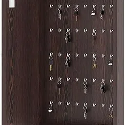 Sanvox Large Wall Mounted Key Holder with 40 Hooks – Wooden Organizer for Home & Office | Wenge image 1