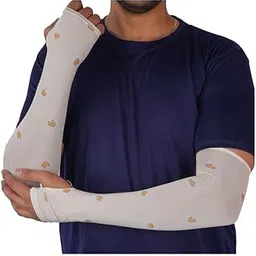 mikoniko 1 Pair Girls Sun Protection Sleeves for Men Arm Sleeves for Women for Running, Hand Cover for Bike Riding Nylon-picture-28