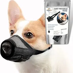 Dog Net Muzzle|| Comfortable & Secure for Safe Walks & Vet Visits || Adjustable, Breathable, and Lightweight (Extra Small)-picture-27