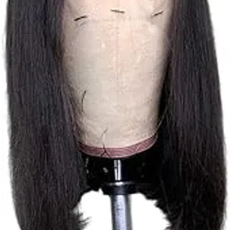 Long hair wig for ladies, natural straight, centre parting full head cover, heat resistant, Lenght 20 Inch long, can be ideal for alopecia cancer baldness.-picture-24