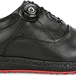 pro ase sport PRO ASE Golf Shoe | Light Weight | Waterproof | Black/Tan Brown/White Brown | Golf Shoe with Button Type LACE UP-picture-28