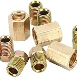 Brake Tube Connector, Brake Line Fittings Assortment Brass Replacement for Opel for 3/16in Pipe-picture-56