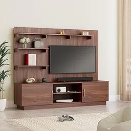 Amazon Brand - Solimo Altamore Engineered Wood TV Unit and Display Cabinet with Back Panel (Walnut Finish)-picture-10