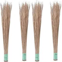 ROTZ Natural Coconut Leaf Grass Broom Stick for Wet Floor, Bathroom Cleaning (4, 2.5ft Height)-picture-19