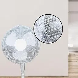 MEI Pedestal Fan Finger Protection Net for Kids | Dust-proof Finger Protector Fan Cover | Children Finger Safety Protection Fan Net Covers (45 cm dia)(White, Pack of 1)-picture-19