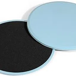 The Cube Gliding Premium Foam Round Double Sided Core Sliders Gliding Discs for Abdominal Exercises Full Body Workout Equipment Hardwood Floors for Home Gym for Men & Women (Blue, 6 Month Warranty)-image-19