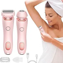 Dusk Razor for Women, The Glide Pro 3.0 Razor, 2 in 1 Livora Electric Shaver Wet & Dry Waterproof Electric for Women, Silk Glide Pro Shaver with Removable Head for Bikini Portable Legs Body(Pink)-picture-29