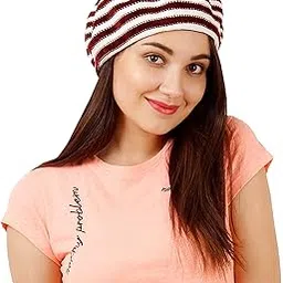 fabseasons Knitted Fancy Beret Caps for Girls & Women-picture-33