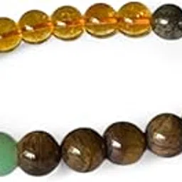 vedic stones Certified Money Magnet Bracelet for Men & Women | Dhanyog stones Pyrite, Citrine, Tiger Eye, Green Aventurine Stones | Attracts Wealth, Prosperity & Abundance | Stretchable, 8mm Beads-picture-32