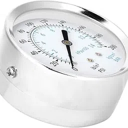 Air Pressure Gauge, Sophisticated Design Pressure Gauge Back Connection Optimal Strength for Engineer for Factory ||-picture-65