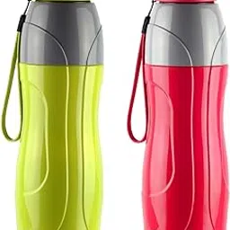 CELLO Puro Sports 900 | Plastic Water Bottle | Leak Proof & Handy and Durable | Set of 2 | 720 ml Each, Assorted-picture-22