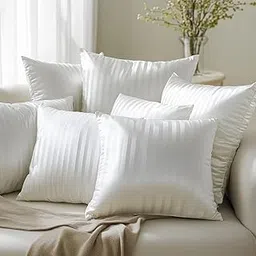 Microfiber Cushion 16 inch x 16 inch Filler, Sofa Cushions, Durable Sofa Pillow for Home Decor (White) (Set of 8)-image-34