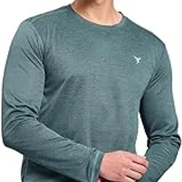 technosport Men's Polyester Slim Fit Self-Design Long Sleeve T-Shirt with Double Cool for Gym, Sports and Regular Use-picture-49