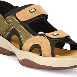 fav shoes Green Leather Sandals For Men, 8 UK-picture-42