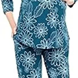 zeyo Women's Cotton Floral Printed Nursing & Maternity Night Suit Set Of Top & Pajama Set Feeding Night Dress 5803-picture-20