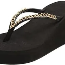 glo glamp Womens Comfortable Platform Slides Slip-on Open-Toe Soft Black Rhinestones Summer Sandals Beach Flip Flops-picture-36