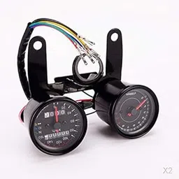 Enakshi® 2X Motorcycle Motor LED Dual Odometer Speedometer Tachometer Speedo Meter | Parts & Accessories | Motorcycle Parts | Instruments & Gauges | Speedometers-picture-25