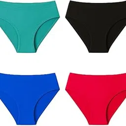 Women’s Cotton Bikini Panties – 4 Pack Soft Breathable Underwear| Full Coverage Briefs in Panty Set – Everyday Comfort Stretch Fit-picture-29