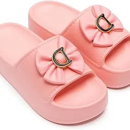 juvilite Women's EVA Platform Slip-On Sandals with Bow Design, Lightweight Indoor and Outdoor Sliders, Comfortable Footwear-picture-55