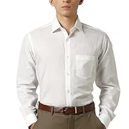 van heusen Men Cotton Solid Modern Fit Shirt image 1