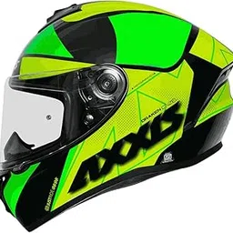 Helmet AXXIS FF112C DRAKEN S CINZEL C3 Gloss FLUOR Yellow | ISI, ECE, and DOT Certified | Lightweight Polycarbonate Shell | Anti-Scratch Visor | Advanced Ventilation-picture-67