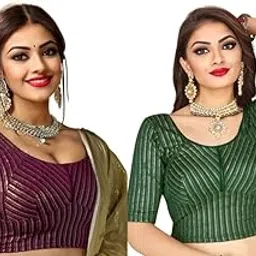 sheandparag Combo of 2 Choli Designer Blouse for Women (Pack of 2 Blouse)-picture-30
