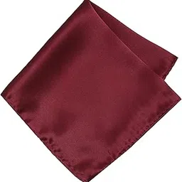 Mens Solid Pocket Square | Silk |12 x 12 inches | tweed fabric | Superior finishing| Packaging – folder | Colour - Wine Red 1 | Set of 1 |-image-94