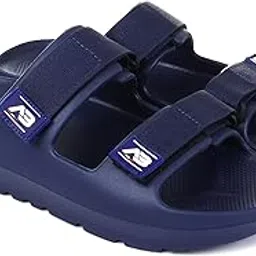athree Sandals for man Chappal footwear for men Double Strap Sliders for men Lightweight Anti Skid Slides slippers Footwear Velcro-picture-56