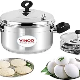 Vinod Classic Stainless Steel Idli Maker Cooker - 4 Deeper Plates (16 Idlis) / Idli Steamer/Idly Stand/Plump Fluffy Idlies/SAS Bottom/Induction & Gas Base - 2 Year Warranty-picture-28