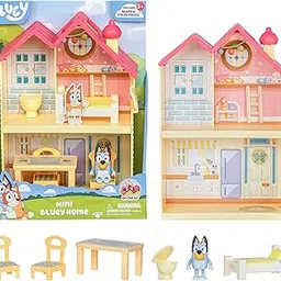 Bluey Mini Home Playset | Compact House Playset with Carry Handle | Three Different Rooms | Kitchen, Bedroom and Bathroom | Includes Figure with 5 Play Pieces-picture-28