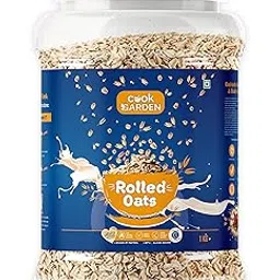 CookGarden Natural Rolled Oats 1kg | Healthy Breakfast | 100% Wholegrain | Diet Food-picture-21
